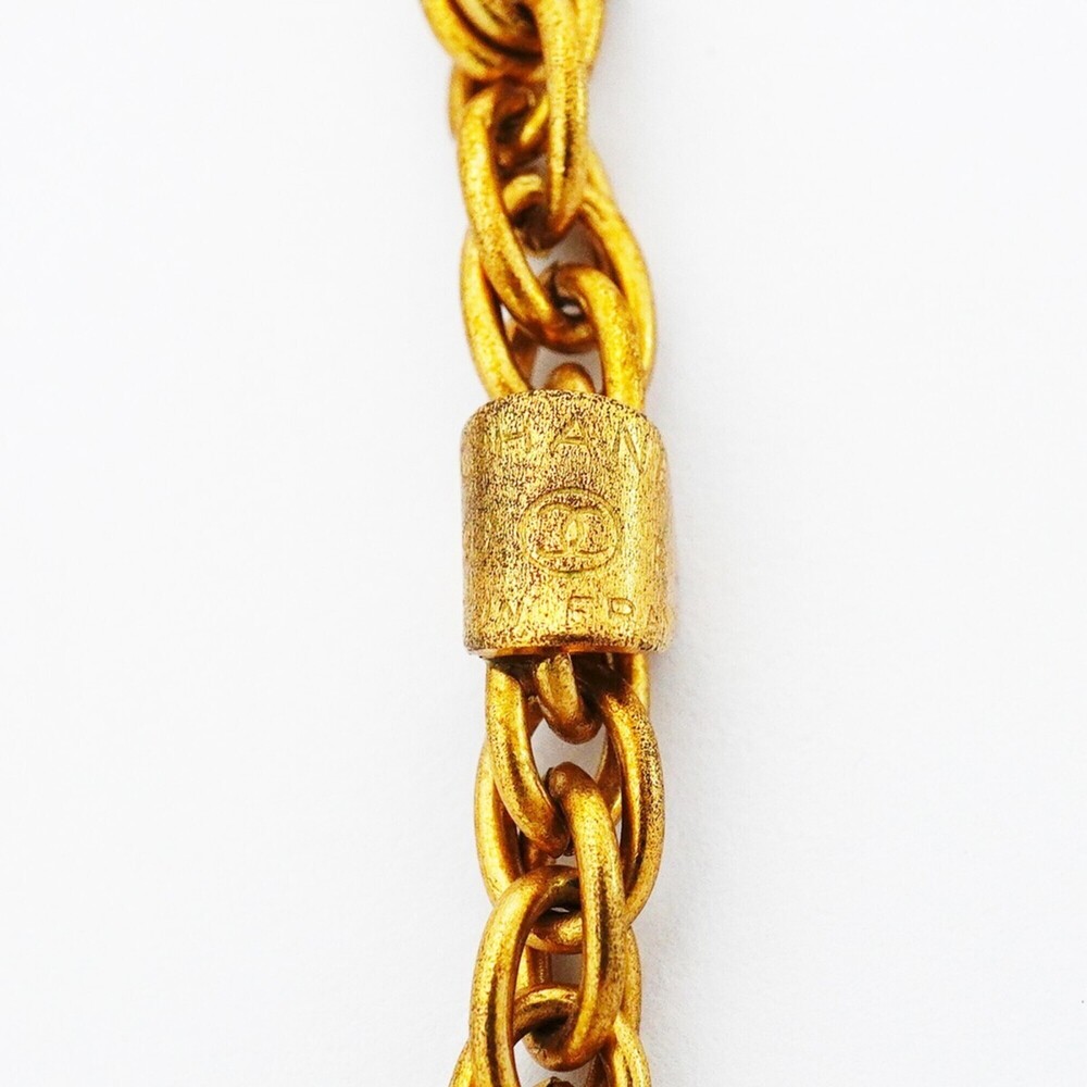 CHANEL Gold Logo Necklace - Picture 6 of 9